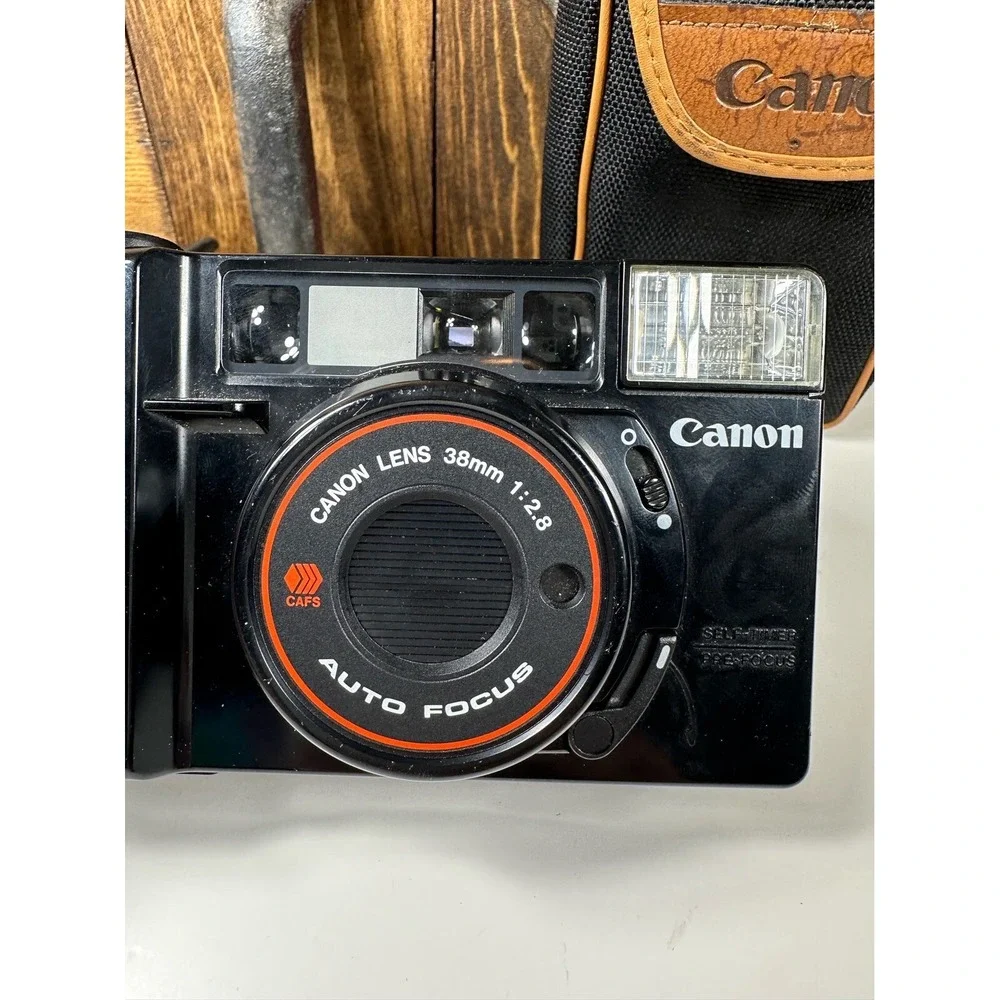 Canon Sure Shot Film Camera 38mm Lens 1:2.8‎ Auto Focus With Case & Strap PARTS